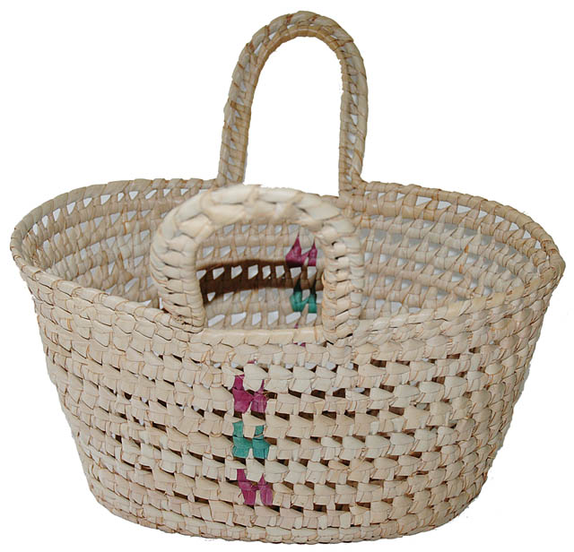 General purpose basket woven from reeds