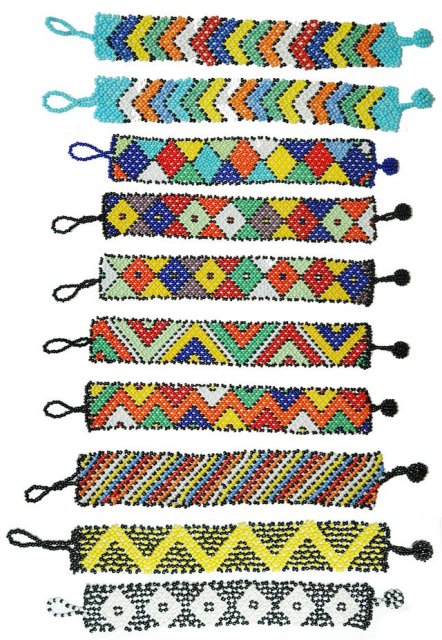 Arm band in Zulu beads