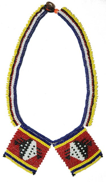 Zulu beads choker with flags