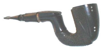 Smoking pipe in Ebony