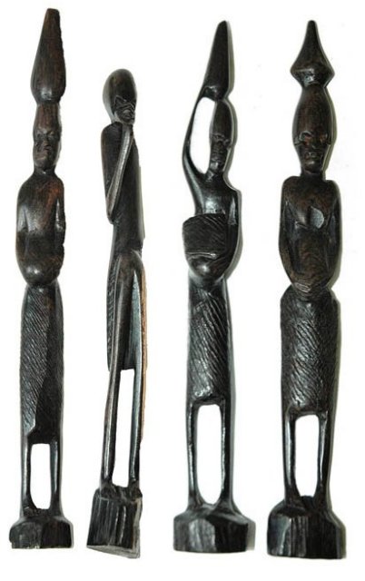 Ethipians hand carved in Ebony
