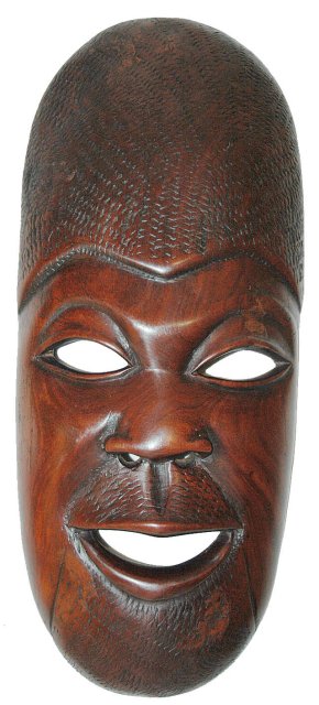 Mask hand carved in Mahogany