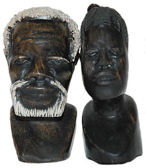 Swazi busts in soapstone