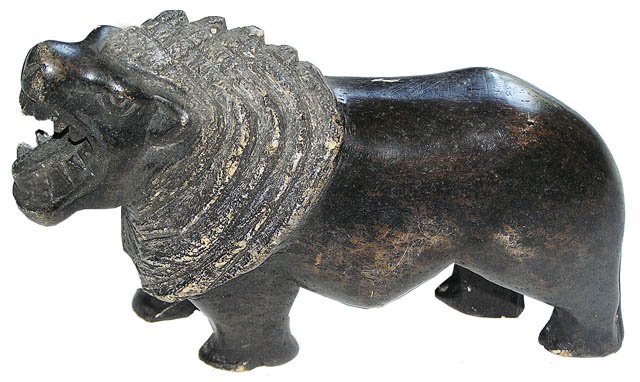 Lion in soapstone