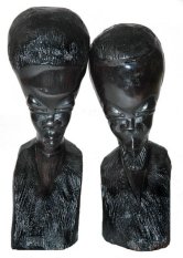 Bust set in Ebony