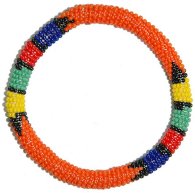 Round Zulu beads armband