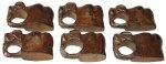 Serviette rings in Mahogany