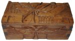 Wooden jewelry box.
