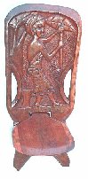 African bush chair in Mahogany