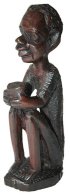 African drummer in Ebony