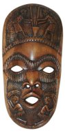 African mask in Mahogany