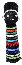Hand made Zulu beads doll