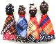Hand made Zulu dolls