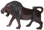 Hand carved Lion in Ebony